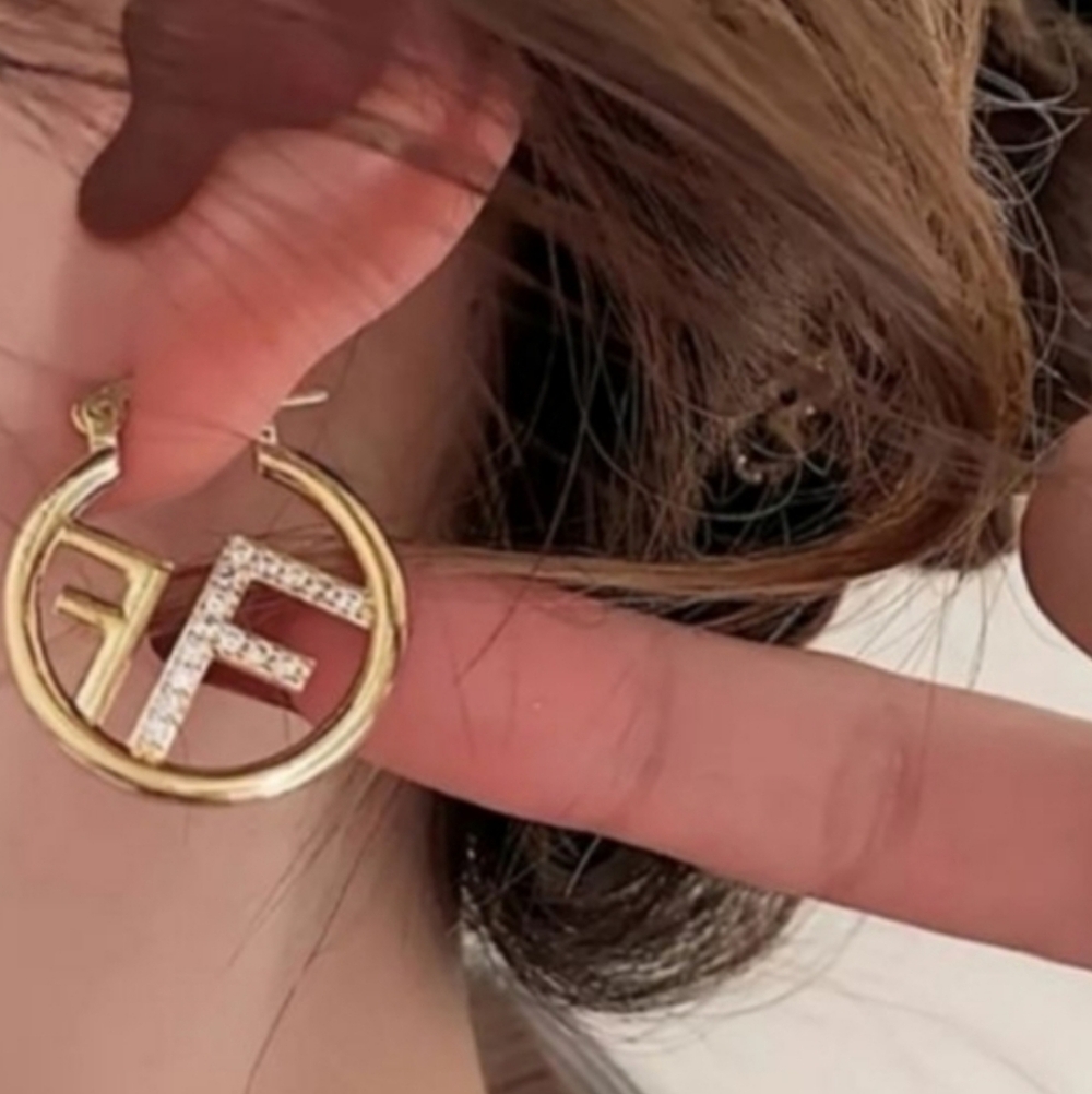 18k Gold Plated Hoop Earrings - Picture 2 of 2